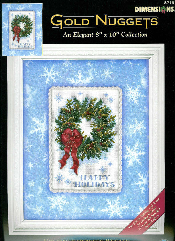 DIM_8719_Holiday Happiness Wreath. Dimensions