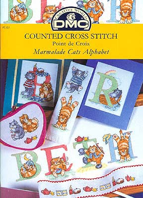 DMC Marmalade Cat Alphabet. Cats
