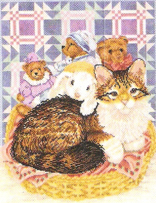 Janlynn 'Kitten in a Basket'. Cats