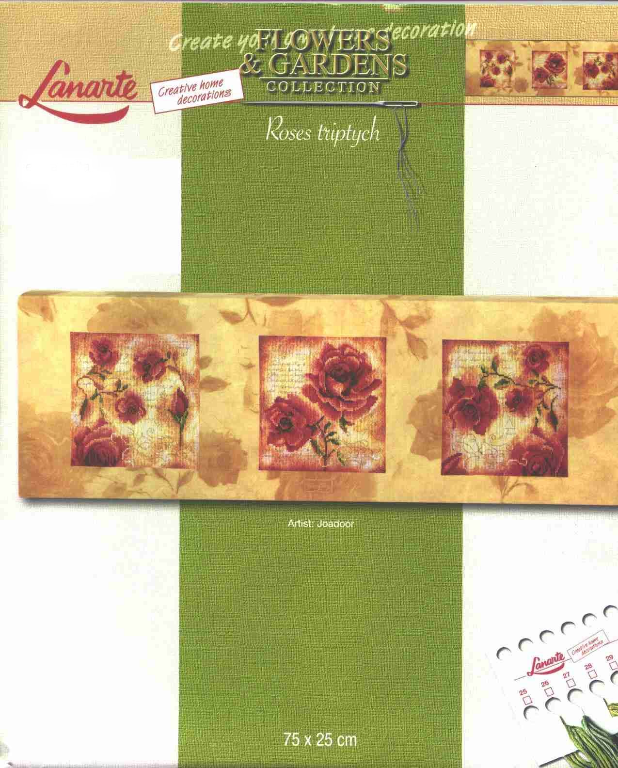Lanarte-29608_rose_triptych. Lanarte_rose_triptych