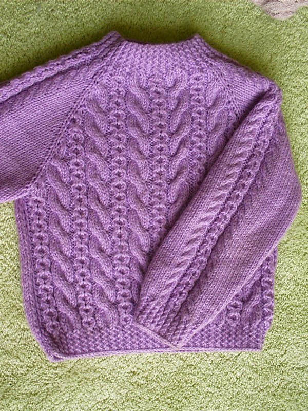 Детские свитера спицами реглан