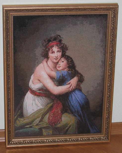 Портрет художницы Элизабет-Луизы Виж-Лебрен с дочерью. Галерея Stitcher Design
