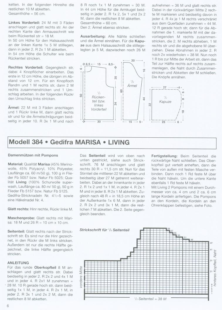 Модель 384 - описание. Шапочка из Gedifra 022
