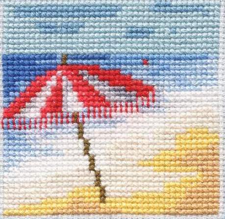 Вышивка. 001 Морская миниатюра (открытка)