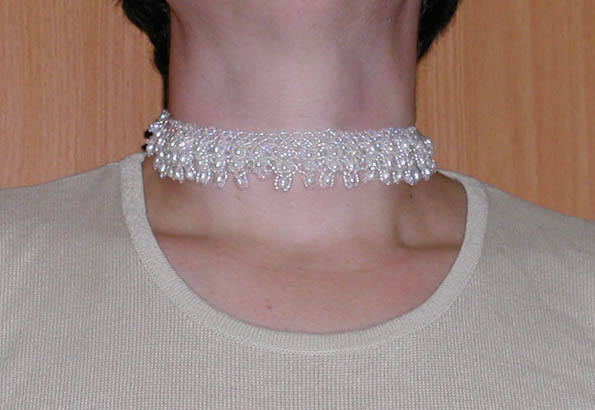 ошейник. ожерелье с речным жемчугом