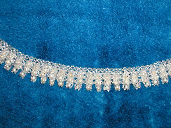 фрагмент. ожерелье с речным жемчугом