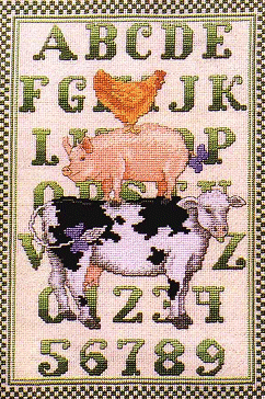 Farmyard Alphabet. Animals: