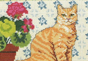 Dim. 'Cat with Blue Tiles'. Cats