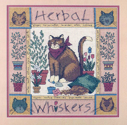 Dim. 'Herbal Whiskers'. Cats