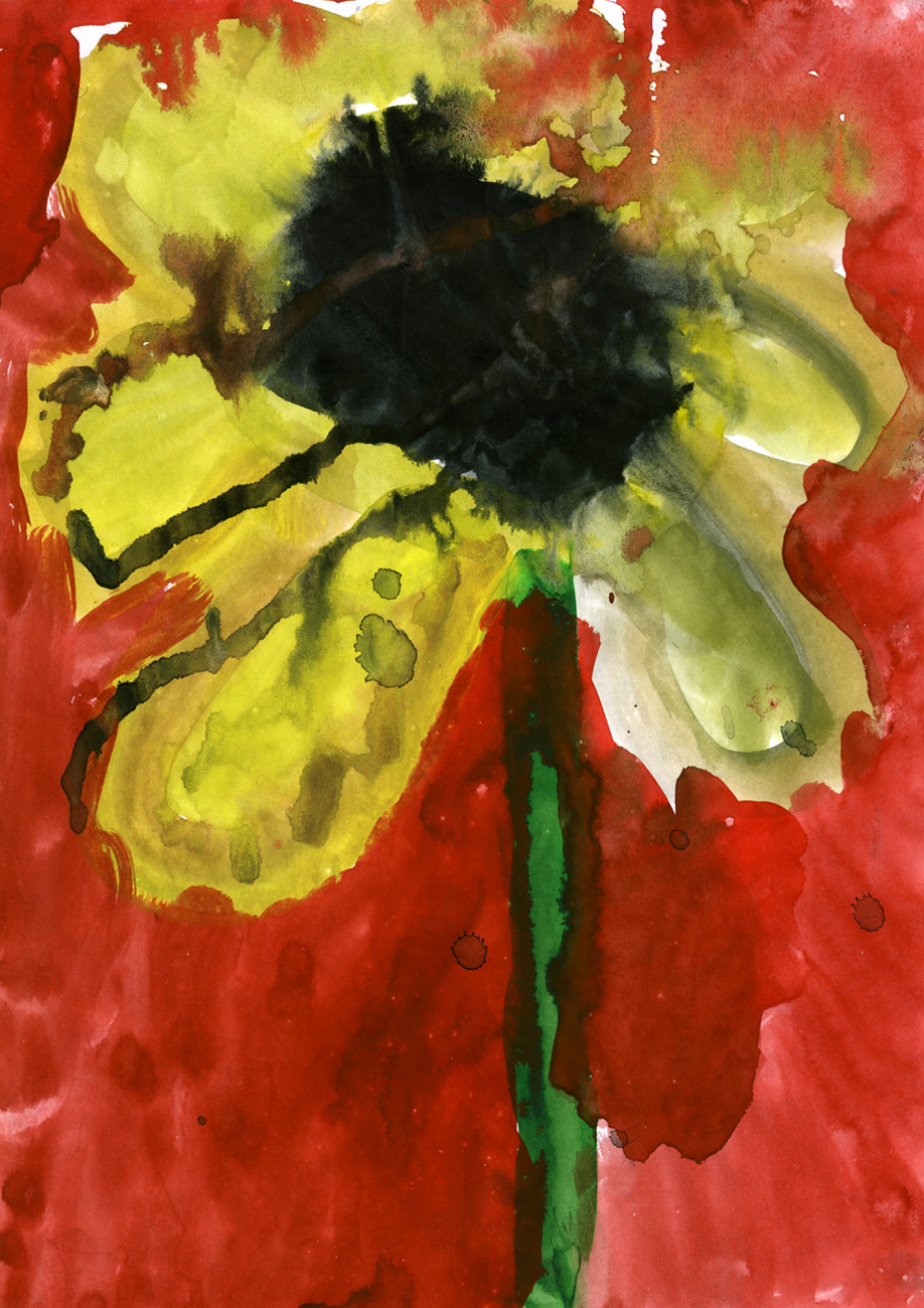 Подсолнух. Рисунки Асеньки