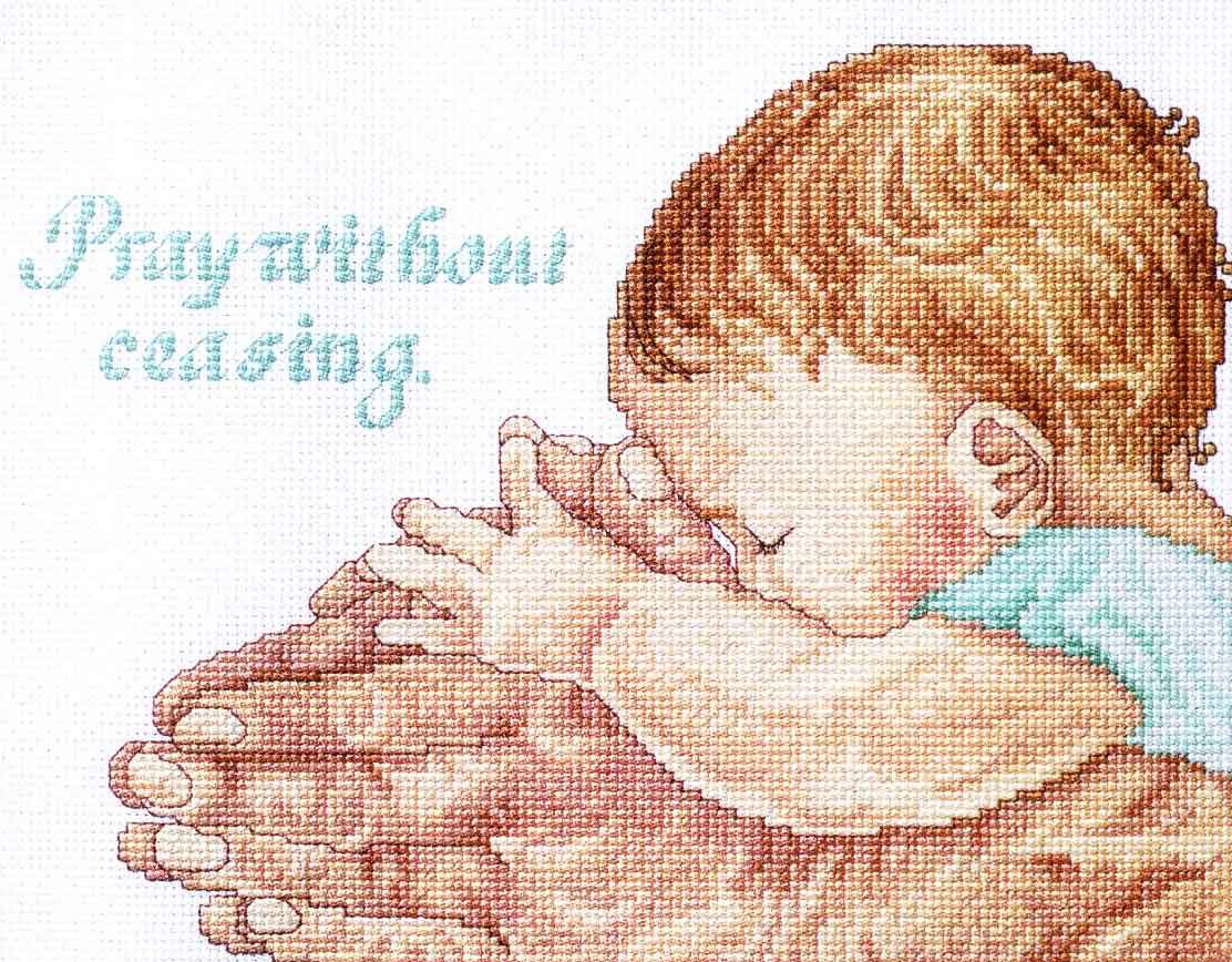 Вышивка молитва за детей
