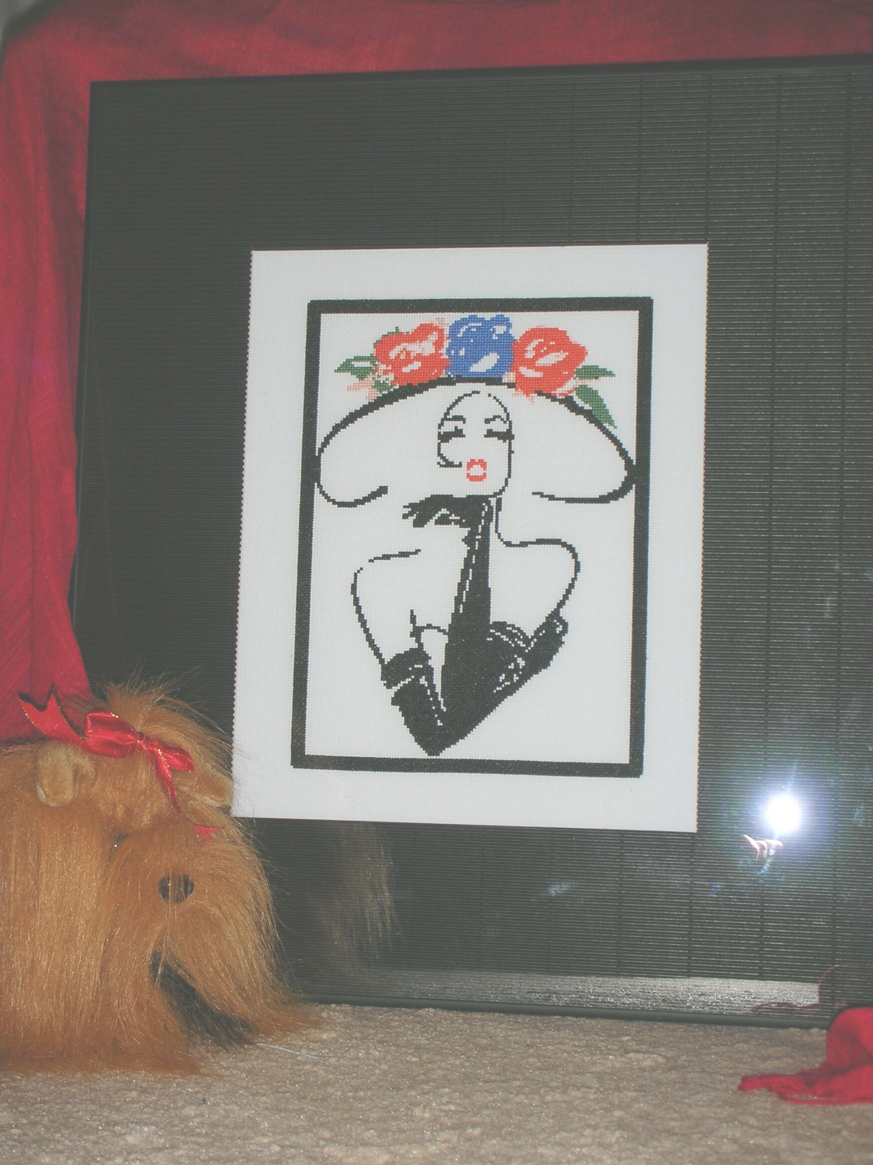 Дама в шляпе. оформлено и в интерьере