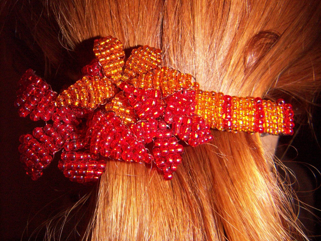 Заколка. Бисер