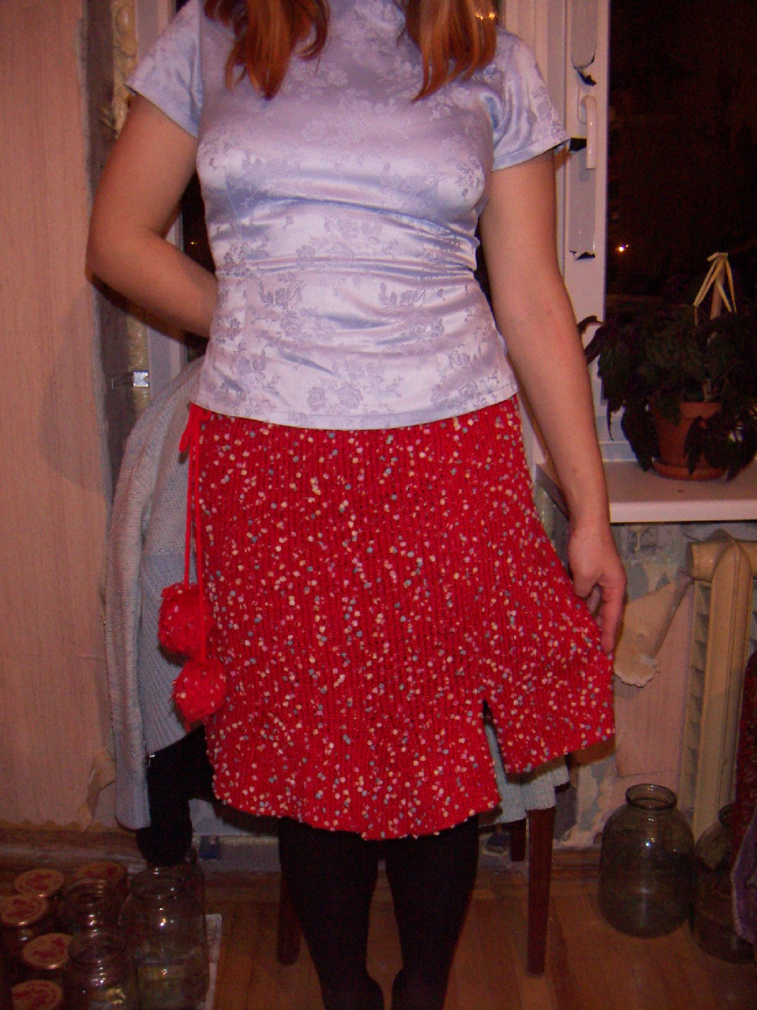 наглая юбочка. Спицы