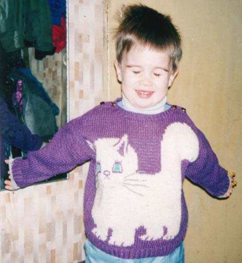 Свитерок с киской. 02 Мои работы - вязание