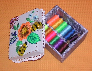 Шитая коробочка-шкатулочка. 