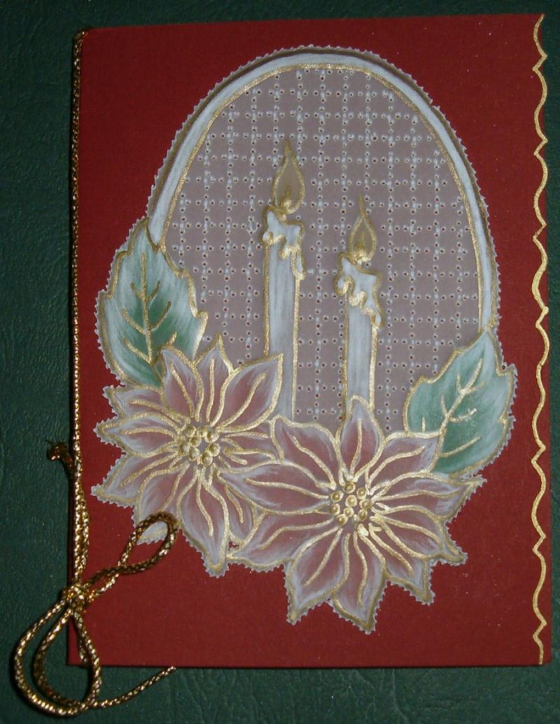 Poisencje i świece. Pergamano- moje kartki