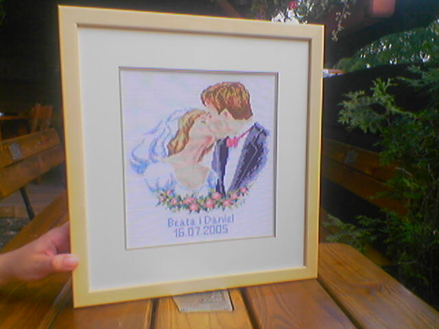 Młoda para - Vervaco. Krzyżykowe hafciki