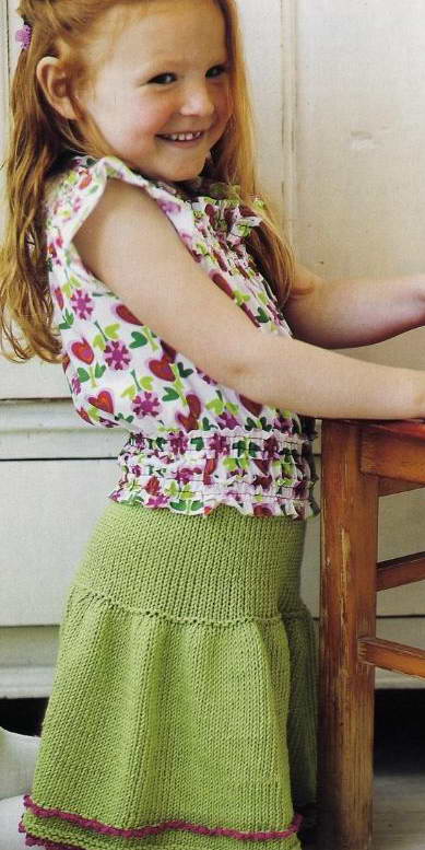 Юбочка с рюшами. Детские модели