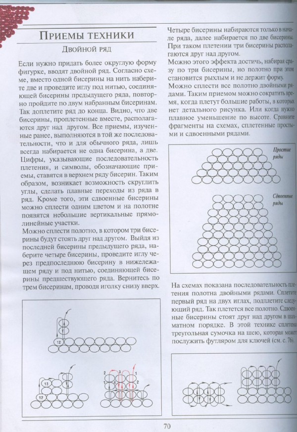 стр.70. Юлия Лындина ТЕХНИКА 'Кирпичный стежок'