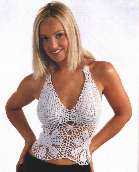 Белый топ из хлопка. топы, кофточки