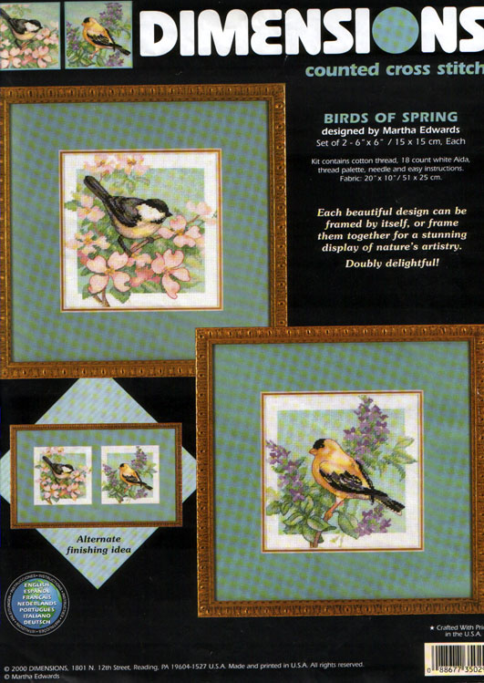 35029 birds of spring. DIMENSIONS 35000-39000