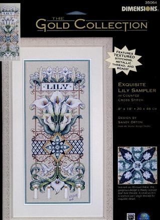 35064 exquisite lilly sampler. DIMENSIONS 35000-39000