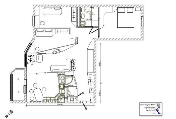 Для Елены (вариант 2). Перепланировка