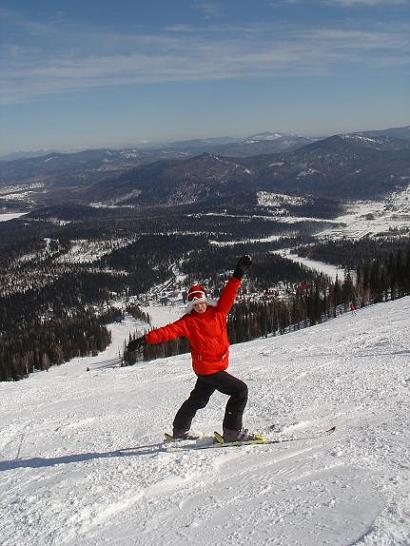 Алиска . Гора Зеленая(Шерегеш)2,5 года Матвею