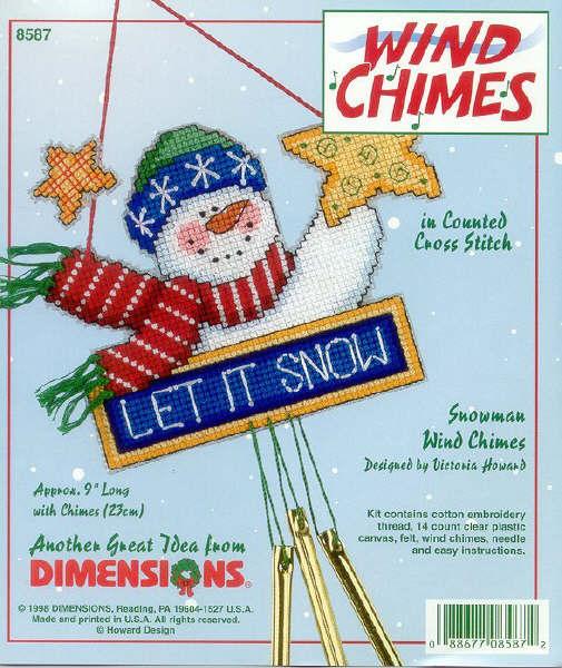 8587 snowman wind chimes. DIMENSION 8000-9000-11000