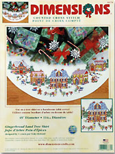 8670 gingerbread land tree skirt. DIMENSION 8000-9000-11000