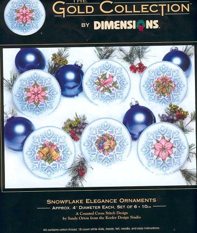 8685 snowflale elegance ornaments. DIMENSION 8000-9000-11000