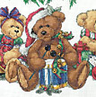 8693 christmas bears tree skirt. DIMENSION 8000-9000-11000