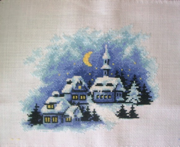 Зимняя ночь - 2. Мои вышивки
