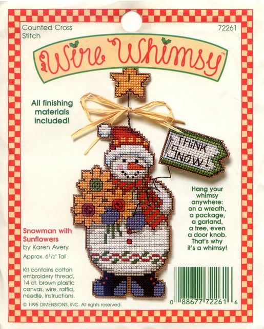 72261 snowman with sunflower. DIMENSIONS 72000