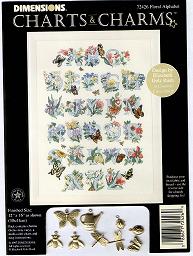 72426 floral alphabet. DIMENSIONS 72000