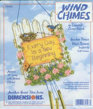 72523 garden fence wind chimes. DIMENSIONS 72000