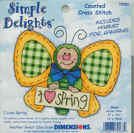 72583 i love spring. DIMENSIONS 72000