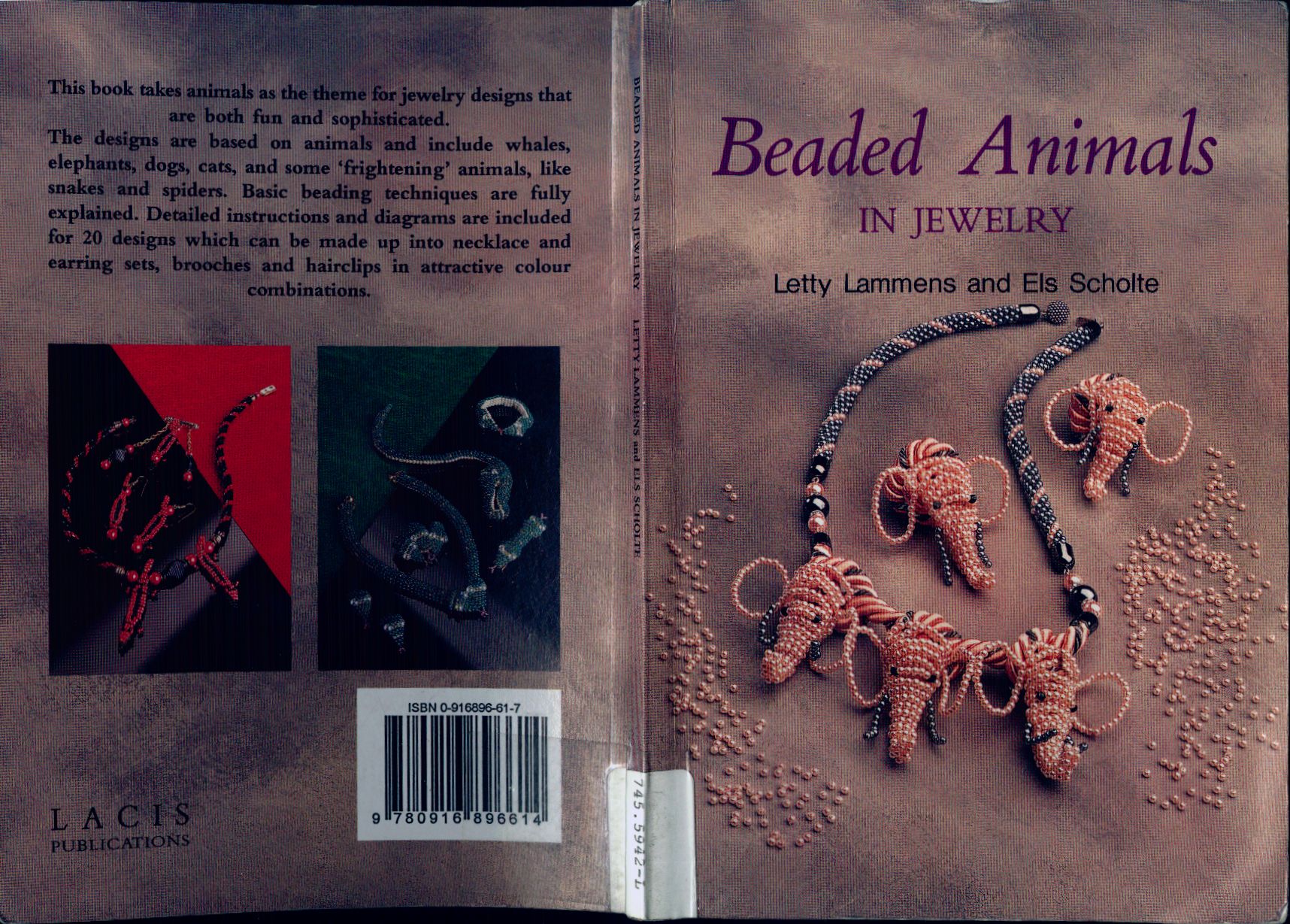 Beaded animals in jewerly