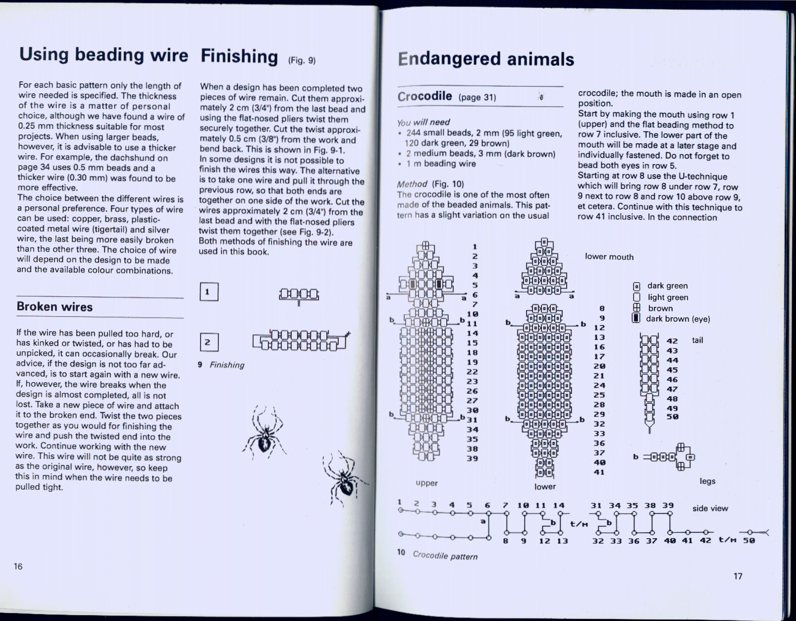 Beaded animals in jewerly