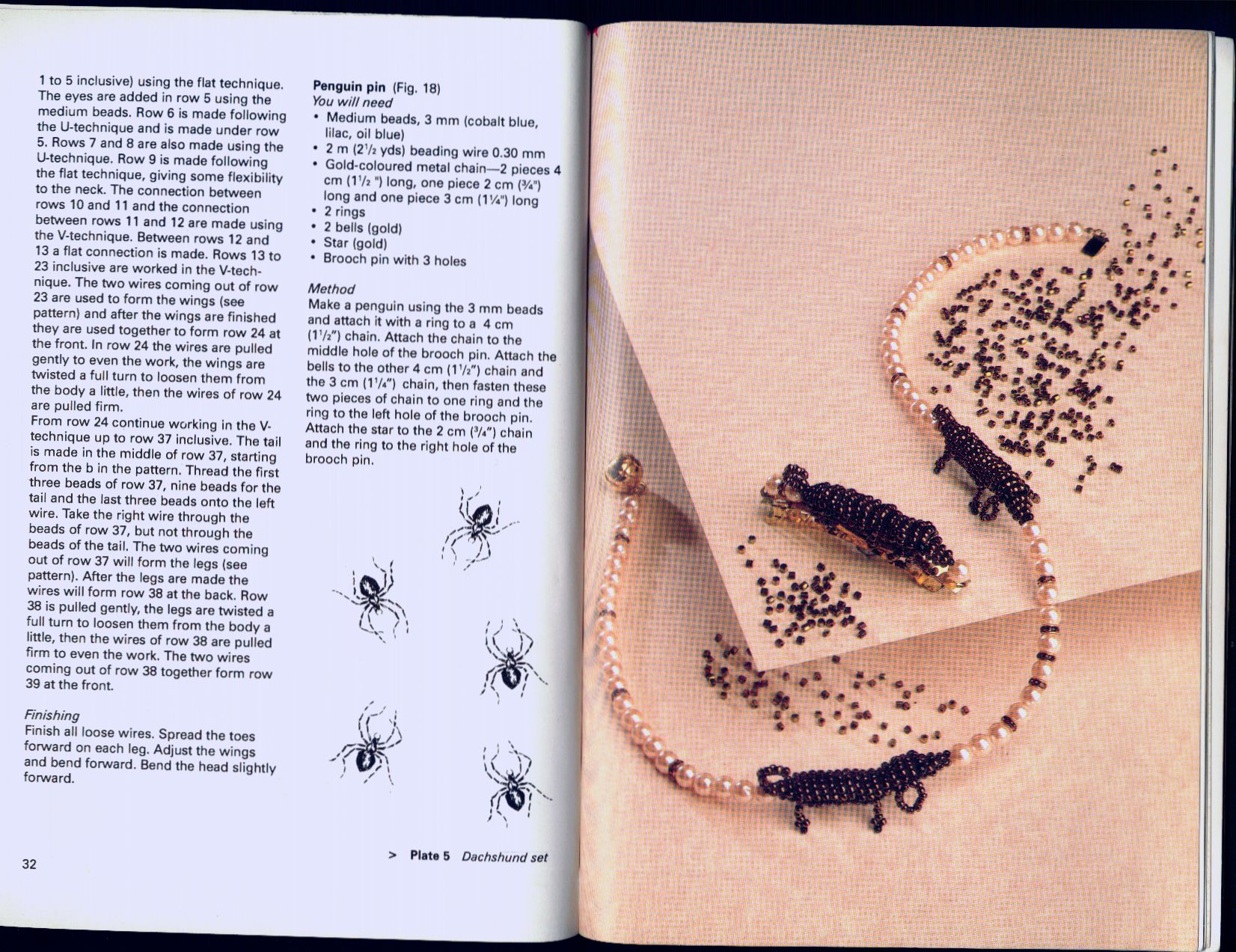 Beaded animals in jewerly