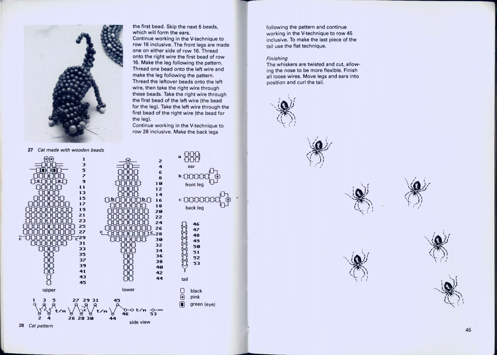 Beaded animals in jewerly