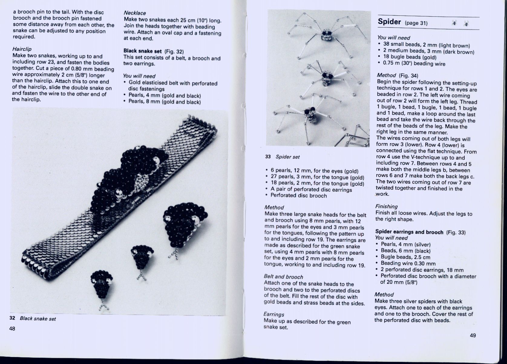 Beaded animals in jewerly