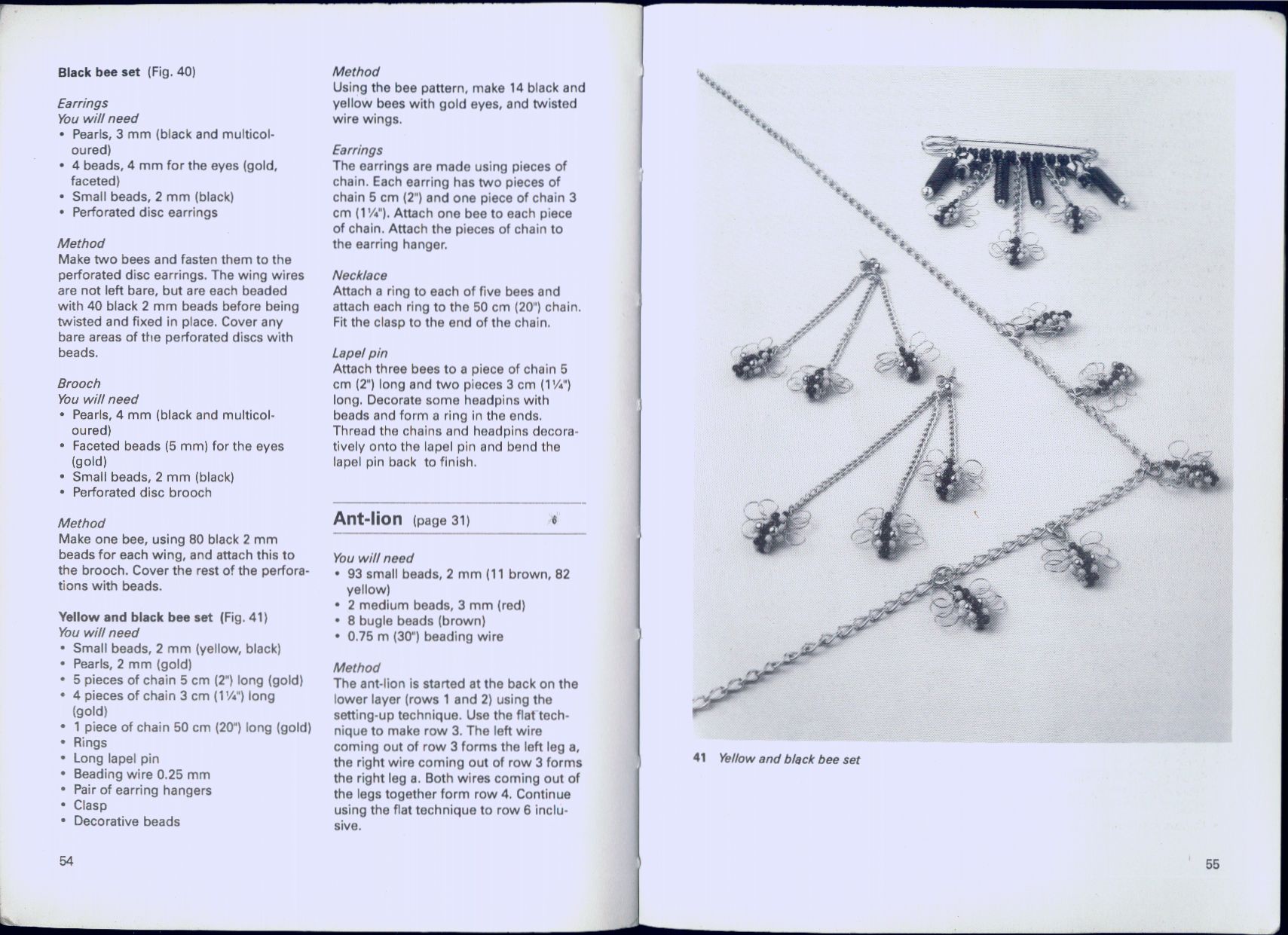 Beaded animals in jewerly