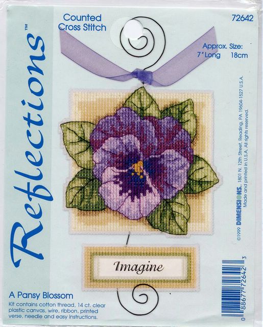 72642 a pansy blossom. DIMENSIONS 72000