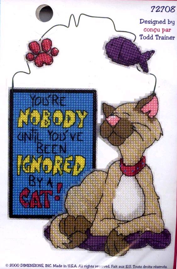 72708 a cat with attitude. DIMENSIONS 72000