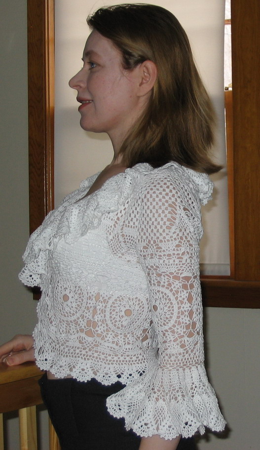 Вид сбоку. Одежда