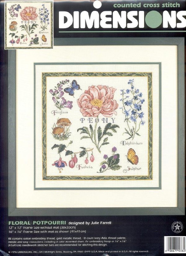 3827 floral potpourri. DIMENSIONS 3000