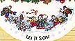 8618 snow carolers tree skirt. DIMENSION 8000-9000-11000