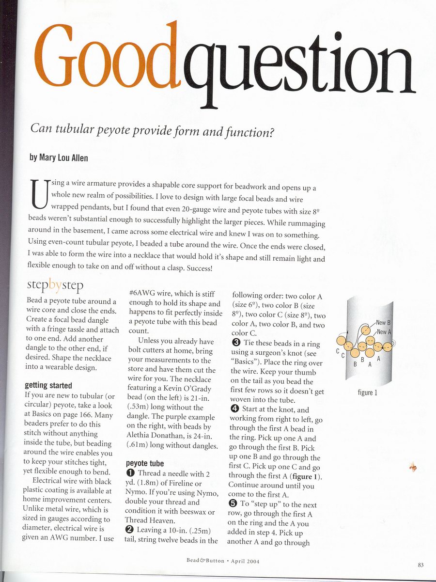 good question 2. Bead-and-button